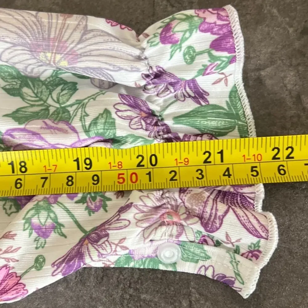 PatPat 3-6M Ruffled One Piece Floral Toddler